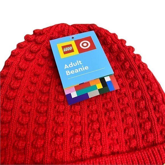 Adult LEGO Minifigure Patch Beanie Hat - LEGO® Collection x Target Red SOLD OUT! - Picture 4 of 7